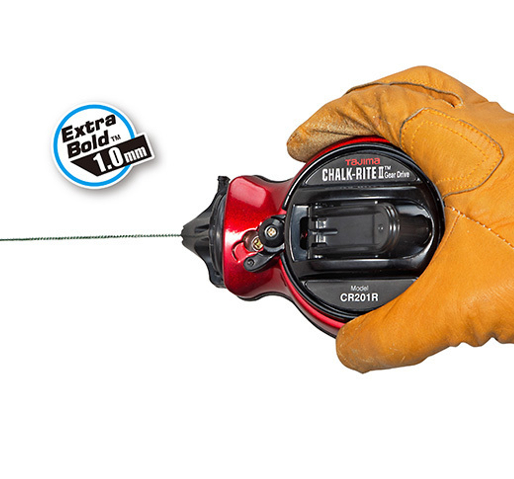 ХИТ! Разметочный отбивочный шнур Gear Drive TAJIMA 30 м CR201R