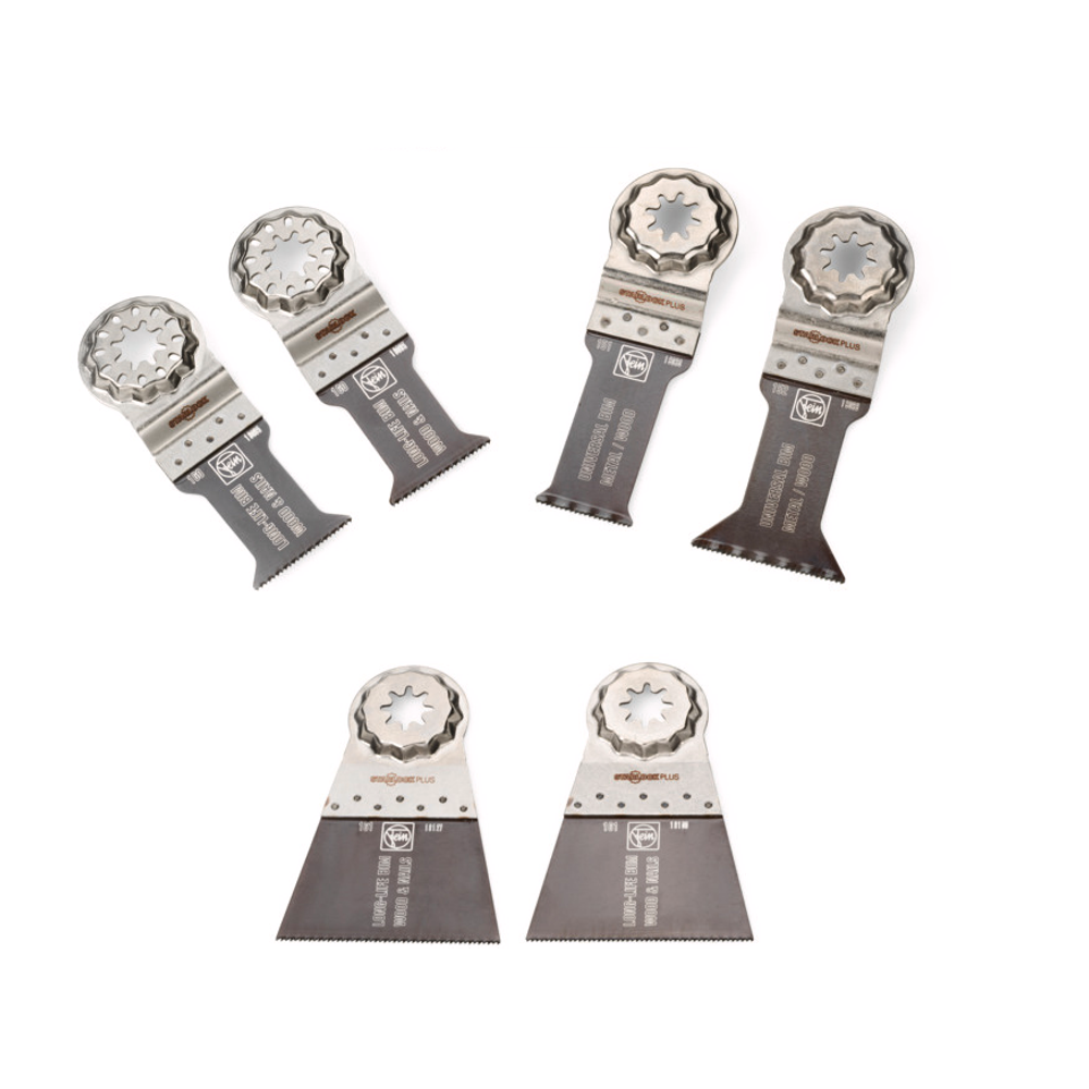 Новинка! Пильные полотна 6 шт FEIN BEST OF E-CUT STAR LOCK PLUS WOOD & METAL 35222967030