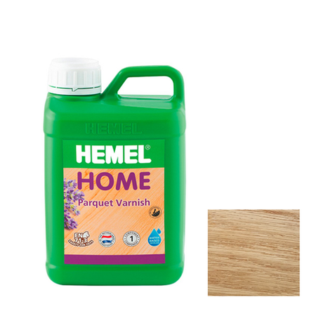 Новинка! Лак паркетный на водной основе Hemel Home Бесцветный, полуматовый, износостойкий, 2,5 л для внутренних работ 5002H