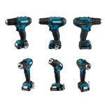 Новинка! КОМПЛЕКТ: Аккумуляторная дрель - шуруповерт Makita СХТ 12В, Два аккумулятора 2 Ач, Зарядное устройство, кейс DF333DWAE