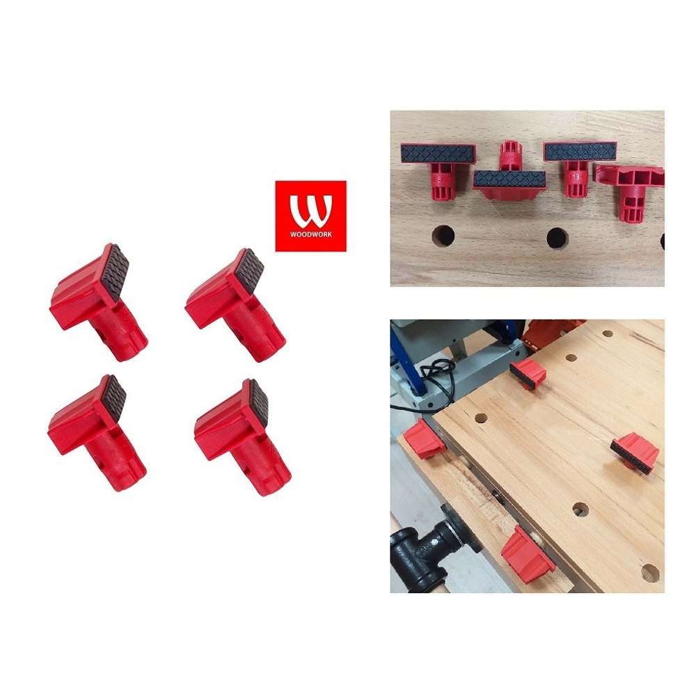 ХИТ! Набор из 4 шт Верстачные упоры для отверстия 19 мм (3/4 д) Woodwork PCH-BD4