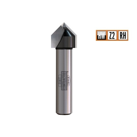 Фреза концевая Contractor гравировальная 60 градусов Z 2 HW S 8 D 11 CMT K958-110