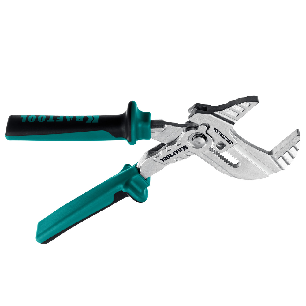 Новинка! Клещи переставные - гаечный ключ KRAFTOOL Vise-wrench 180 мм, 2-х компонентные рукоятки, быстрая настройка нажатием кнопки, принцип трещетки 22066
