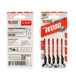 Новинка! Пилки лобзиковые 5 шт. Woodwork I=50 W=5 L=76 TP=1.4 TPI=18 дерево, чистовой рез криволинейный, для электролобзика JT-101AO