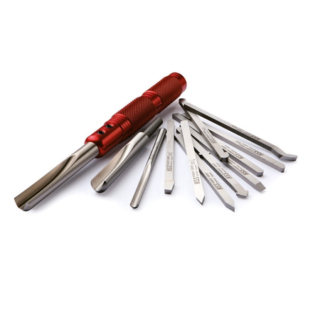 Новинка! Набор 13 предметов Резцы токарные рукоять и 12 насадок Robert Sorby Modular Micro Set 12 М00008966