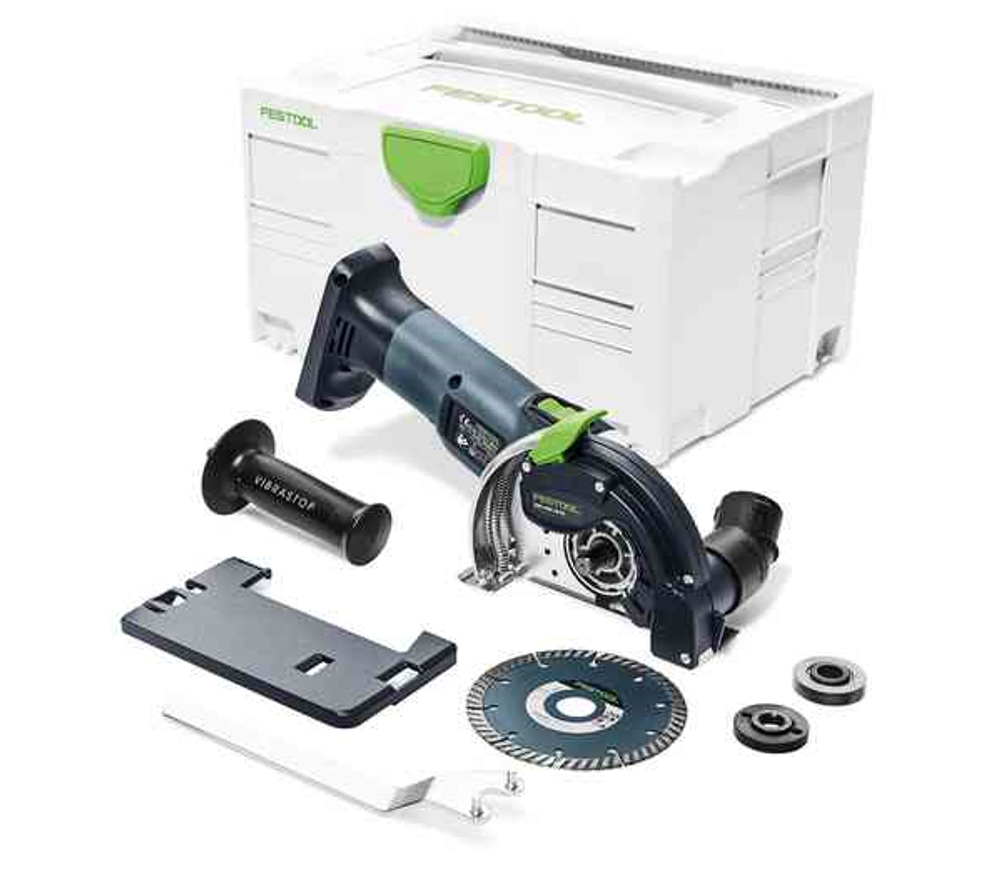 Новинка! Комплект аккумуляторный FESTOOL РАСШИРЕННЫЙ: Дрель - шуруповёрт T 18+3 HPC 4,0 I-Plus с двумя аккумуляторами, быстрозарядным устройством 576446, Погружная пила TSC 55 18/36 В KEB-Basic 576712, Маятниковый лобзик CARVEX PSC 420 18 В EB-Basic 576521, Алмазная ручная отрезная система с УШМ DSC-AGC 18-125 FH EB-Basic 576829 в систейнерах N0155-4AM