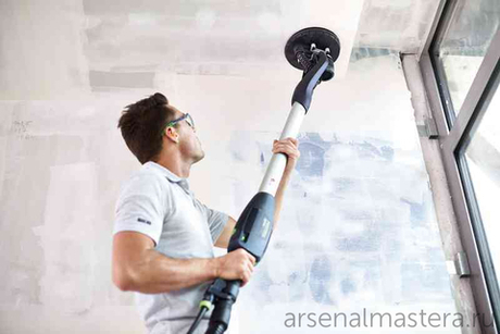Машина шлифовальная для стен и потолков Festool PLANEX easy LHS-E 225 EQ в сумке 571934