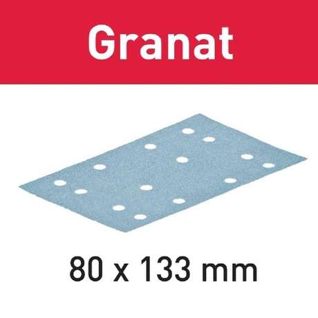Материал шлифовальный FESTOOL Granat P 400, комплект из 100 шт. STF 80x133 P400 GR 100X 497126