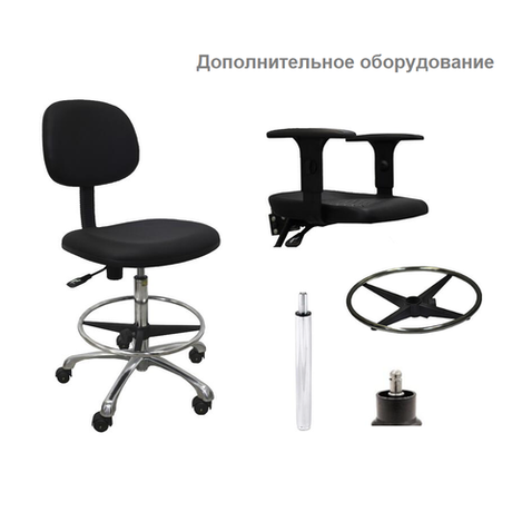 Новинка! Стул антистатический Gresson черный СПА-1 ESD
