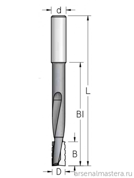 ХИТ! Фреза для выборки глубоких пазов под замки 18 x 25 x 120 x 170 x 16 WPW DT18001