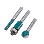 Новинка! Набор фрез 3 шт. Makita HM/CT S=6 мм, пазовая, кромочная и для закругления D-30209