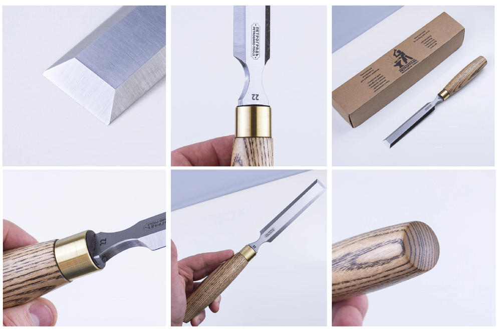 Новинка! Стамеска столярная ПЕТРОГРАДЪ серия Волга 22 мм М00024541