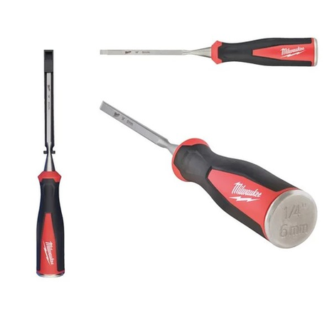 Новинка! Стамеска плоская 1/4" 6 мм Milwaukee 4932479892