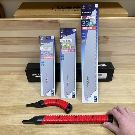 ЗИМА ДЕШЕВЛЕ ХИТ! Набор ручных пил: ТРИ сменных полотна 225 мм 22TPI, 265 мм 15TPI, 330 мм 9TPI и ДВЕ рукоятки Kataba Shark Saw TAKAGI Kataba 5