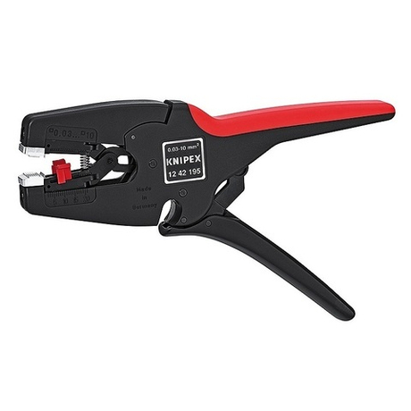 2025 ВЫГОДНЕЕ! Стриппер автоматический 195 мм, MultiStrip 10, 0.03 - 10 мм2 AWG 32-8, 12 42 195 KNIPEX KN-1242195