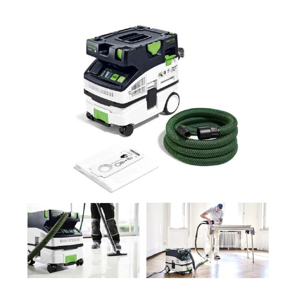 ВЕСНА СКИДКИ ХИТ! Пылеудаляющий аппарат FESTOOL CTL MINI I CLEANTEC (гладкий антист.шланг CT 27/32 x 3,5 м, Bluetooth) 574840
