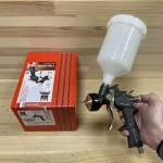 Новинка! Краскопульт профессиональный ANI 160 Plus CLEAR с отталкивающим покрытием PTFE и верхним пластиковым бачком 0,6 л, дюза 1,4 AH1505187A