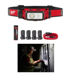 ХИТ! Аккумуляторный фонарь налобный заряжаемый через USB L4 HL2-301 Milwaukee 4933479963
