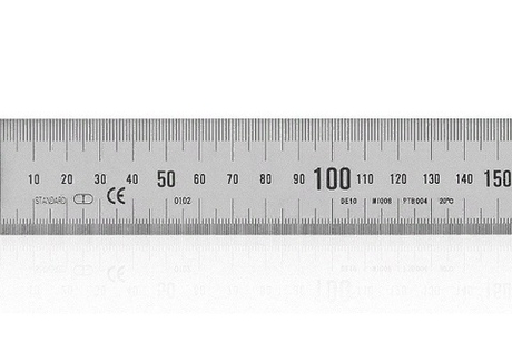 ХИТ! Линейка японская из нержавеющей стали 150 мм х 15 мм  TAJIMA SSR15MP