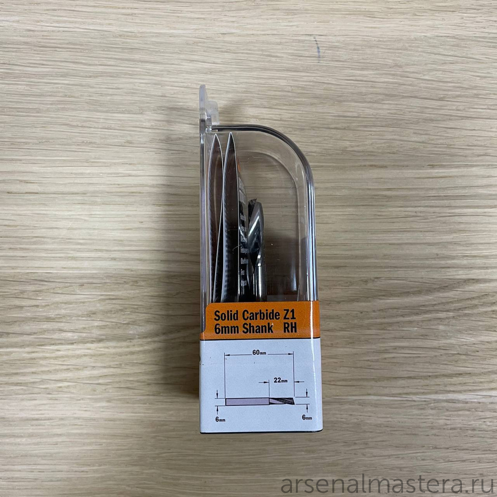 УСПЕЙТЕ КУПИТЬ ХИТ! Фреза спиральная монолитная 6 x 22 x 60 Z1 S6 RH CMT 198.060.11
