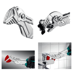 Новинка! Клещи переставные - гаечный ключ KRAFTOOL Vise-wrench 300 мм, 2-х компонентные рукоятки, быстрая настройка нажатием кнопки, принцип трещетки 22069