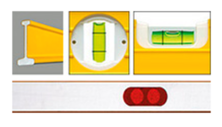 Уровень строительный литой магнитный STABILA тип 81SM 40см 1 вертикальный, 1 горизонтальный арт.02512