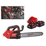 КОМПЛЕКТ M18 FUEL FTHCHS35-802: Аккумуляторная Цепная пила с верхней рукояткой 35 см FTHCHS35-0 с двумя Аккумуляторами HB8 8.0 Ач, Быстрозарядным устройством M12-18 FC Milwaukee 4933479589