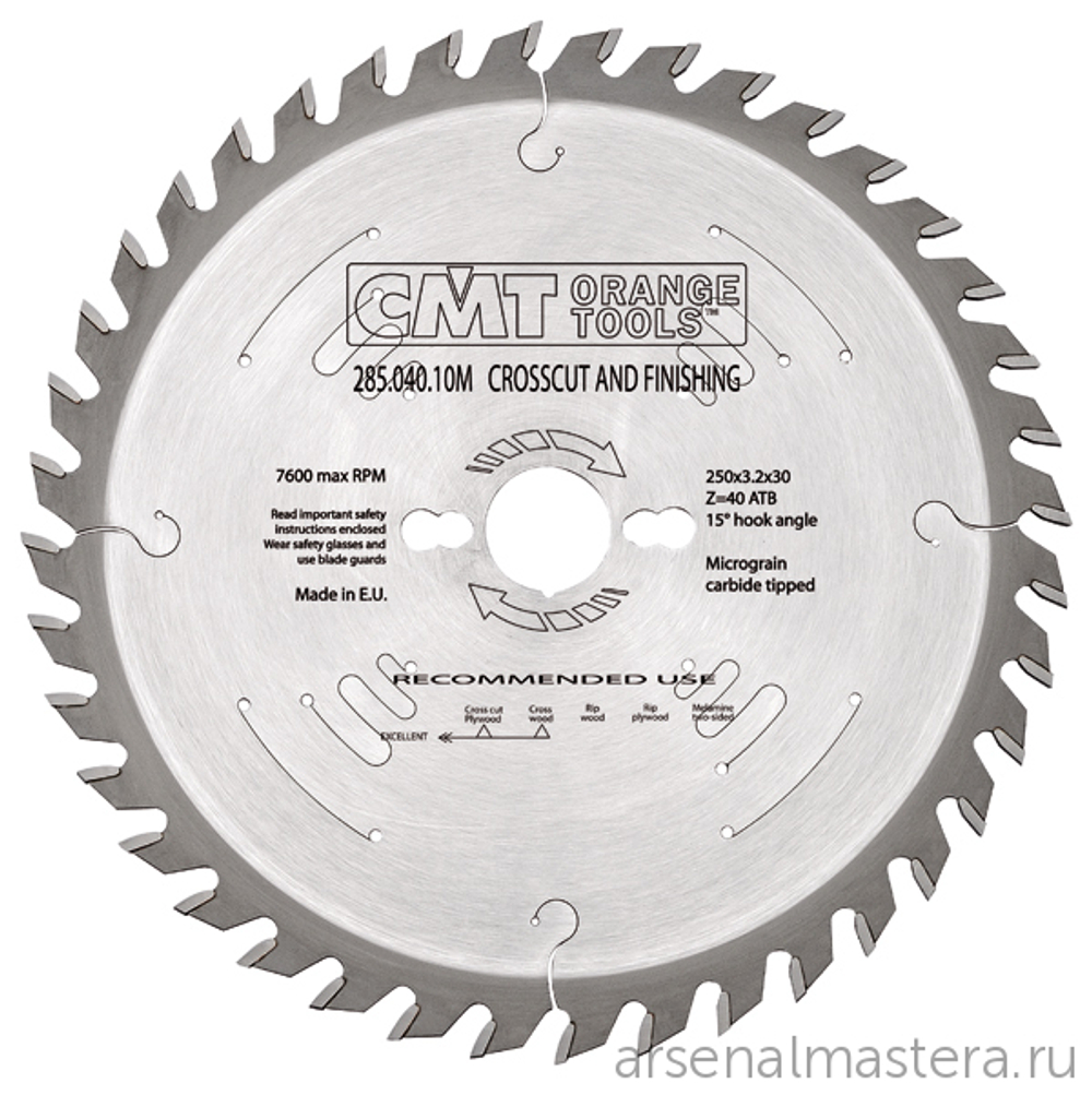 ЛЕТОМ НИЖЕ! Диск пильный 300 x 30 x 3,2 / 2,2 15гр 10гр ATB Z60 CMT 285.060.12M