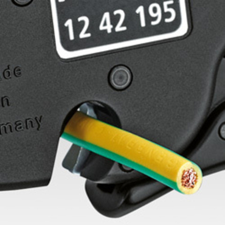 2025 ВЫГОДНЕЕ! Стриппер автоматический 195 мм, MultiStrip 10, 0.03 - 10 мм2 AWG 32-8, 12 42 195 KNIPEX KN-1242195
