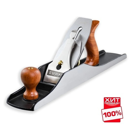 ЛУЧШАЯ ЦЕНА ХИТ! Рубанок N 6 Фуганок для чистого строгания прижим нержавеющая сталь 451 мм лезвие 72 мм T10 Luban М00022429