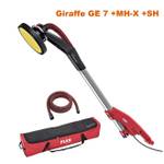 Новинка! Шлифовальная машина для стен и потолков Flex Giraffe GE 7 MH-X SH с системой сменных головок, антистатический пылеотсасывающий шланг D 32 мм x 4 м, 710 Вт диск 225 мм в сумке 494550