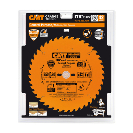 Диск пильный ультратонкий 184 x 30 x 1,7 / 1,1 20гр 10гр ATB плюс 8гр SHEAR Z24 CMT 271.184.24M