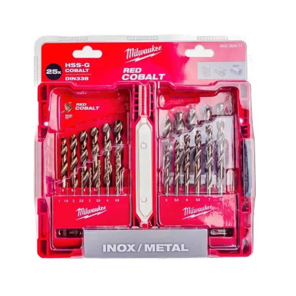 Новинка! Набор сверл по металлу 25 шт. MILWAUKEE HSS-Co 1-13 мм GEN III в кейсе 4932493868