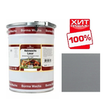 ЧЕРНАЯ ПЯТНИЦА ХИТ! Декоративная ВОСКОВАЯ лазурь / Масло для фасадов Borma Holzwachs Lasur 5 л цвет 107 Дымчатый для наружных и внутренних работ R3330-6