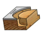 Обгонная фреза с верхним подшипником 19 x 51 x 102 x 12 WPW PF81902