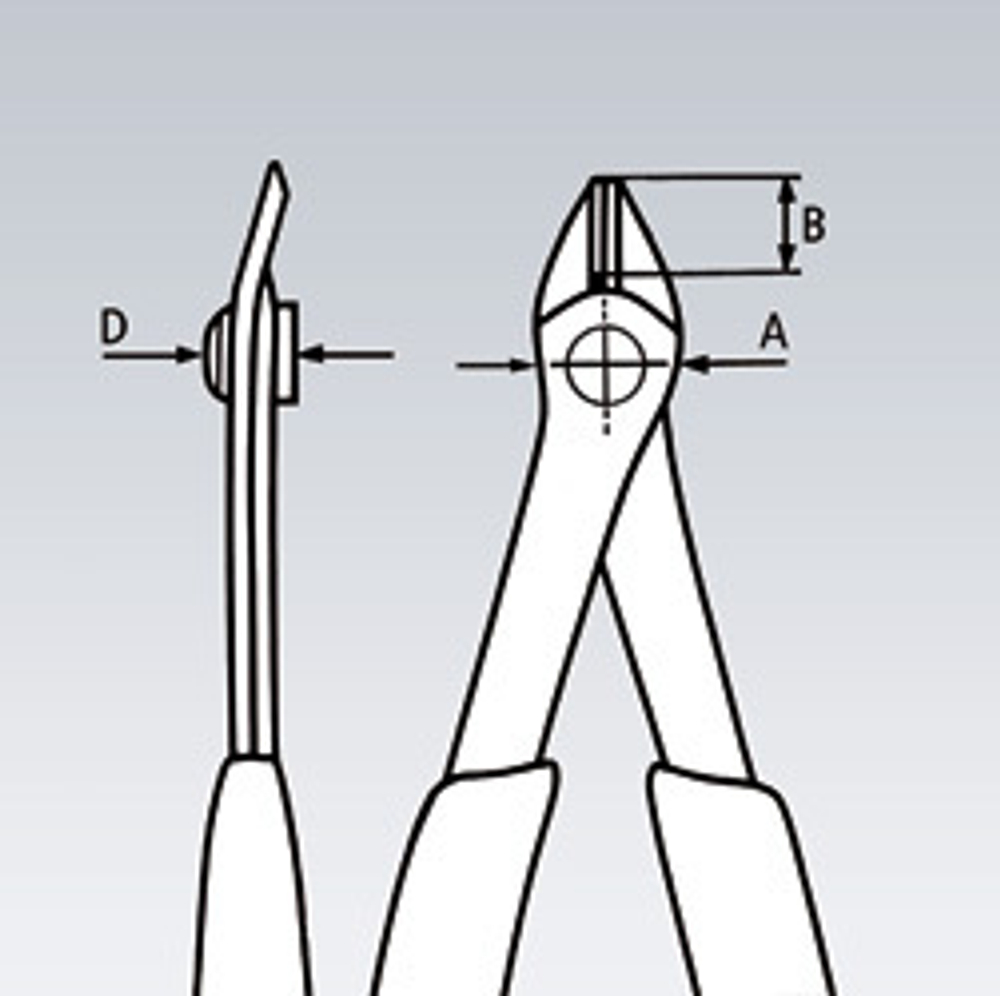 Кусачки для электроники прецизионные ESD 125 мм (БОКОРЕЗЫ) Electronic Super Knips нерж., 2-комп антистатические ручки 78 03 125 ESD KNIPEX KN-7803125ESD