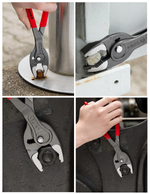 Новинка! Клещи с фронтальным и боковым захватами KNIPEX TwinGrip 250 мм, зев 5-27 мм, обливные ручки, в блистере KN-8201250SB