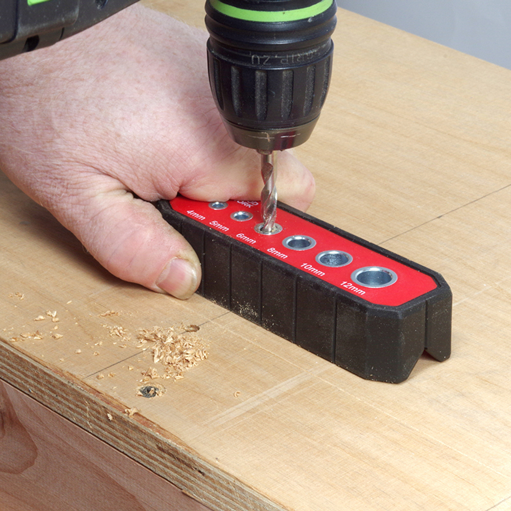 ХИТ! Кондуктор для сверления отверстий 4, 5, 6, 8, 10 и 12 мм WOODWORK DGA-006