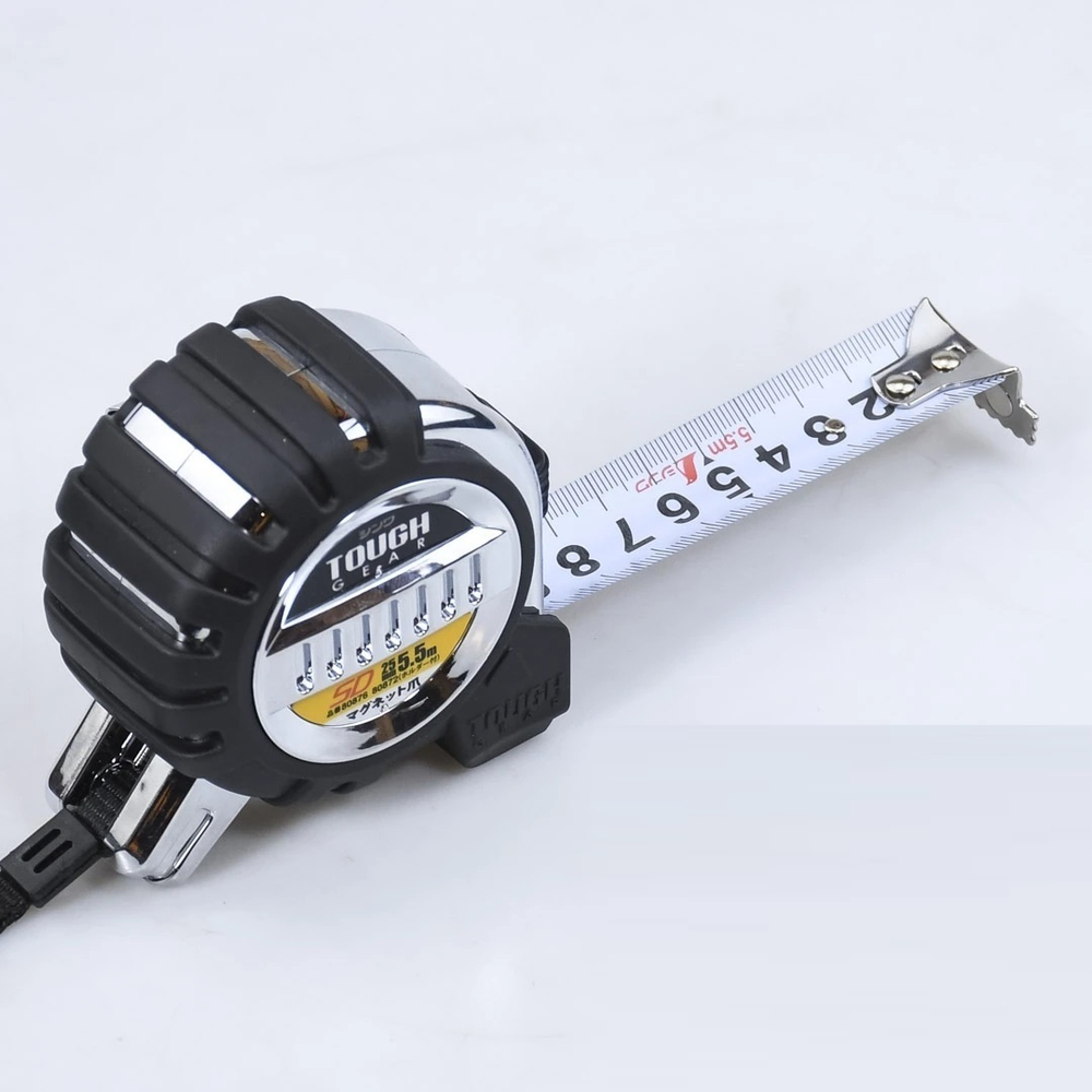 Рулетка Tough Gear SD 5.5 м, 25 мм, с магнитным зацепом, с петлёй Shinwa М00021645