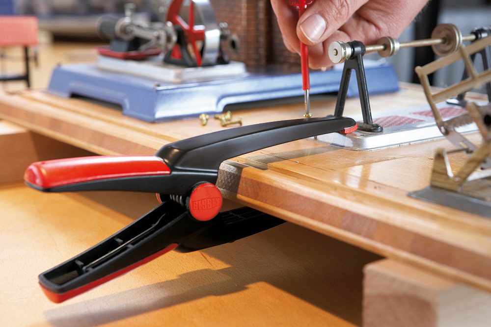 ХИТ! Струбцина пружинная 70 / 110 длинные узкие губки Clippix XCL5 BESSEY BE-XCL5