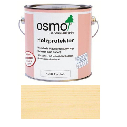 Пропитка для древесины с водоотталкивающим эффектом Osmo 4006 Бесцветная 2,5 л  для кухонных столешниц, рабочих поверхностей и мебельных щитов Holzprotektor для внутренних работ Osmo-4006-2,5 12300002