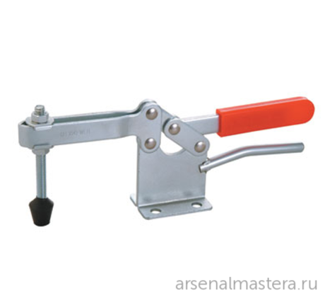 ХИТ! Зажим механический с горизонтальной ручкой усилие 400 кг прижим 110 мм база 79 мм Woodwork GH-200-WLH