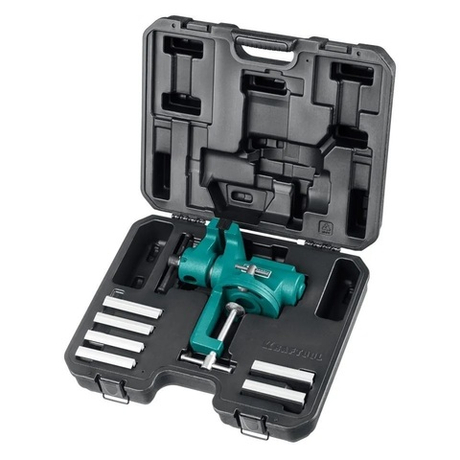 Тиски универсальные мобильные слесарные EXPERT 100 мм в кейсе KRAFTOOL 32710-100