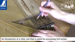 ХИТ! Шаблон угловой пластиковый Miter Rule 3D 45 90 градусов Two-by-Four Shinwa М00021525