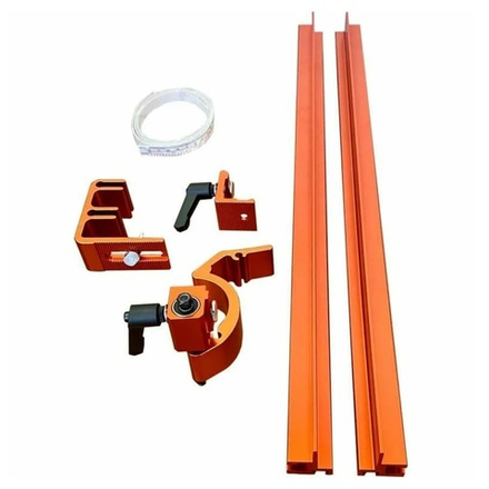 Набор направляющих рельс с упорами для торцовочных пил 2 шт. 610 мм алюминий, метрическая разметка 610 х 38 х 33 мм Uniqtool UTK-7000