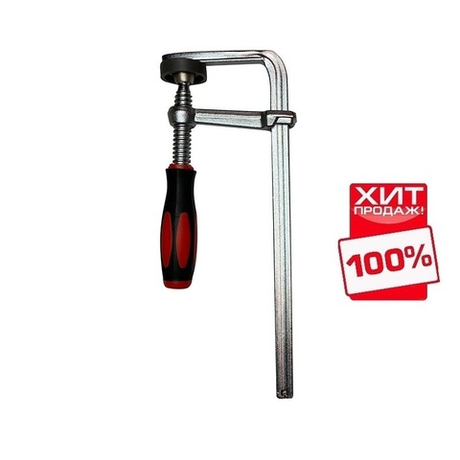 ХИТ! Струбцина кованная F-тип 160 х 60 мм c винтовой рукояткой для установки в Т-паз Woodwork HTC-1660