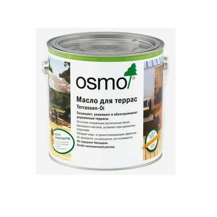 Масло для террас Osmo 013 для гарапы Натуральный тон 0,75 л Terrassen-Ole для наружных работ Osmo-013-0,75 11500081