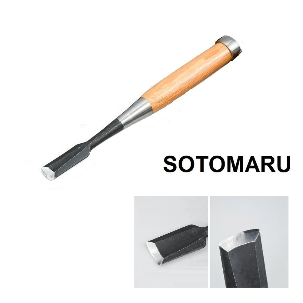 Новинка! Стамеска полукруглая японская столярная Shirogami 15 мм SOTOMARU Miki Tool М00021423