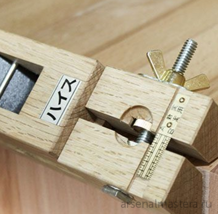 Рубанок японский для срезания фасок раздвижной 203 мм лезвие 31 мм MT KO-CHAM Mentory plane / Star-M 4953-ACP MikiTool М00010196