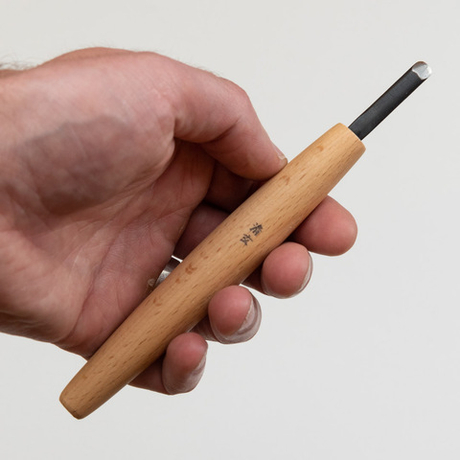 Новинка! Стамеска японская для резьбы по дереву Miki Tool Seigen N 8, полукруглая РК, 6 мм М00019865